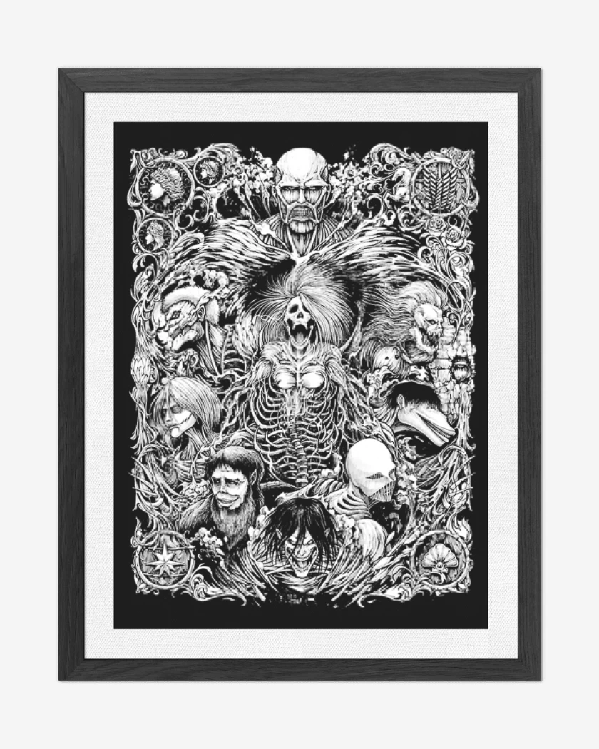 Cuadro decorativo Negro de Titanes brigidos