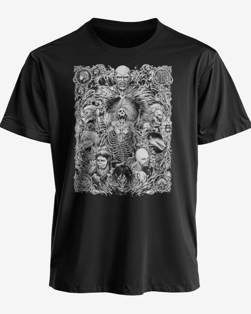 Polera premium Negro de Titanes brigidos