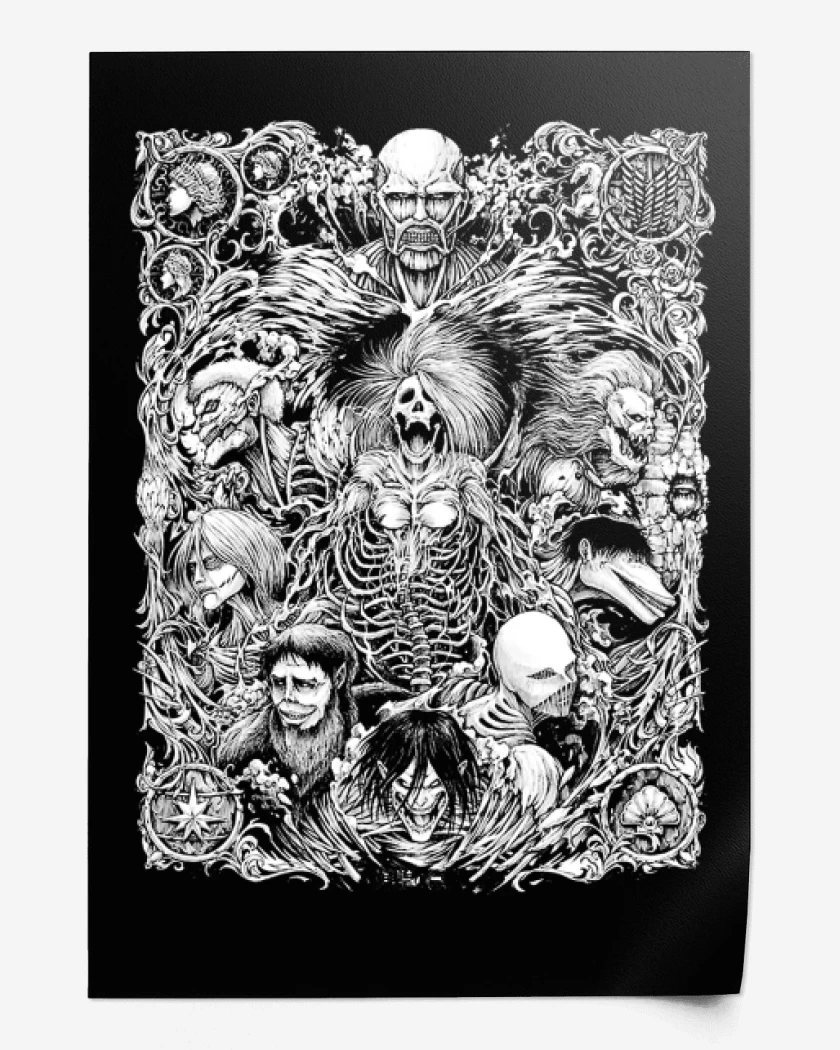 Print Titanes brigidos