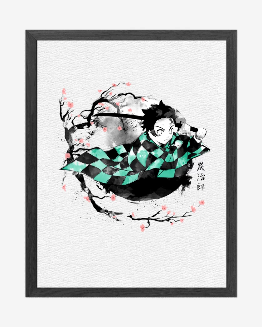 Cuadro decorativo Blanco de Tanjiro