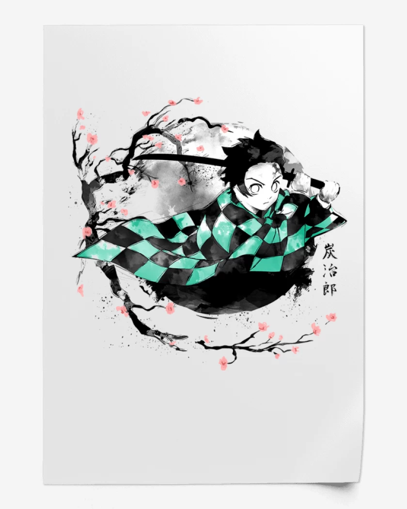Print Blanco de Tanjiro