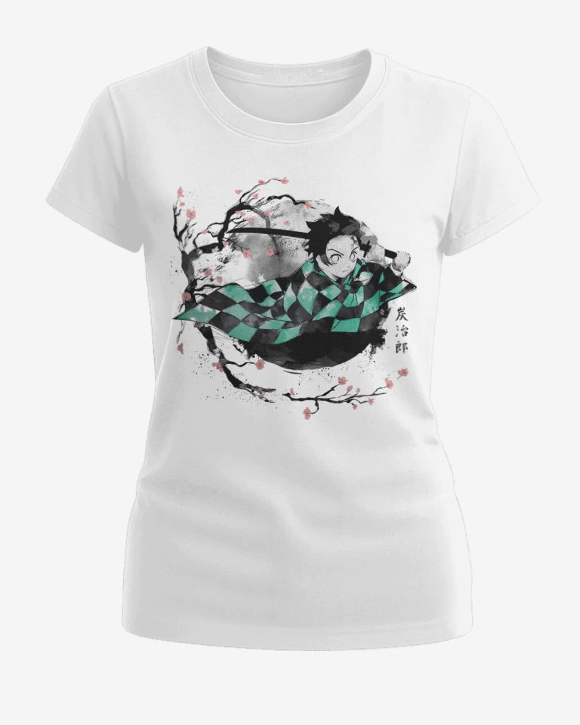 Polera de Mujer Blanco de Tanjiro