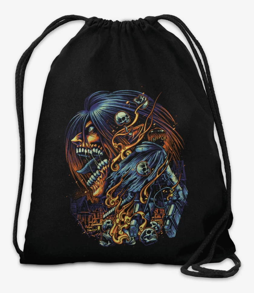 Mochila Negro de Titan de ataque