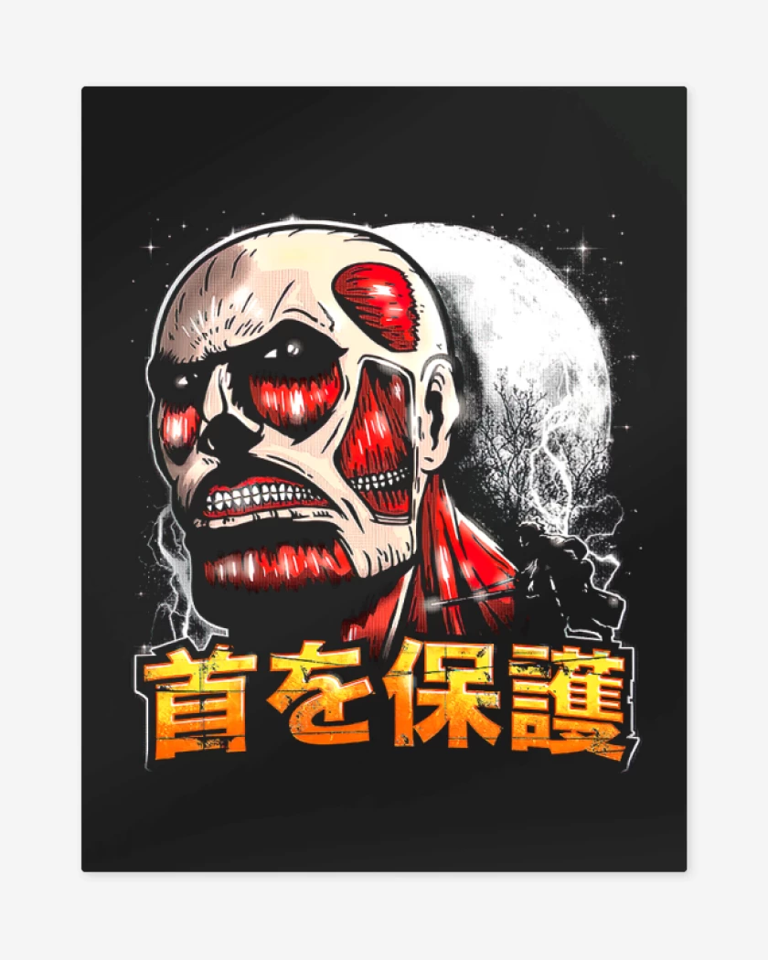 Print metalico Negro de Titan tu tan tontin