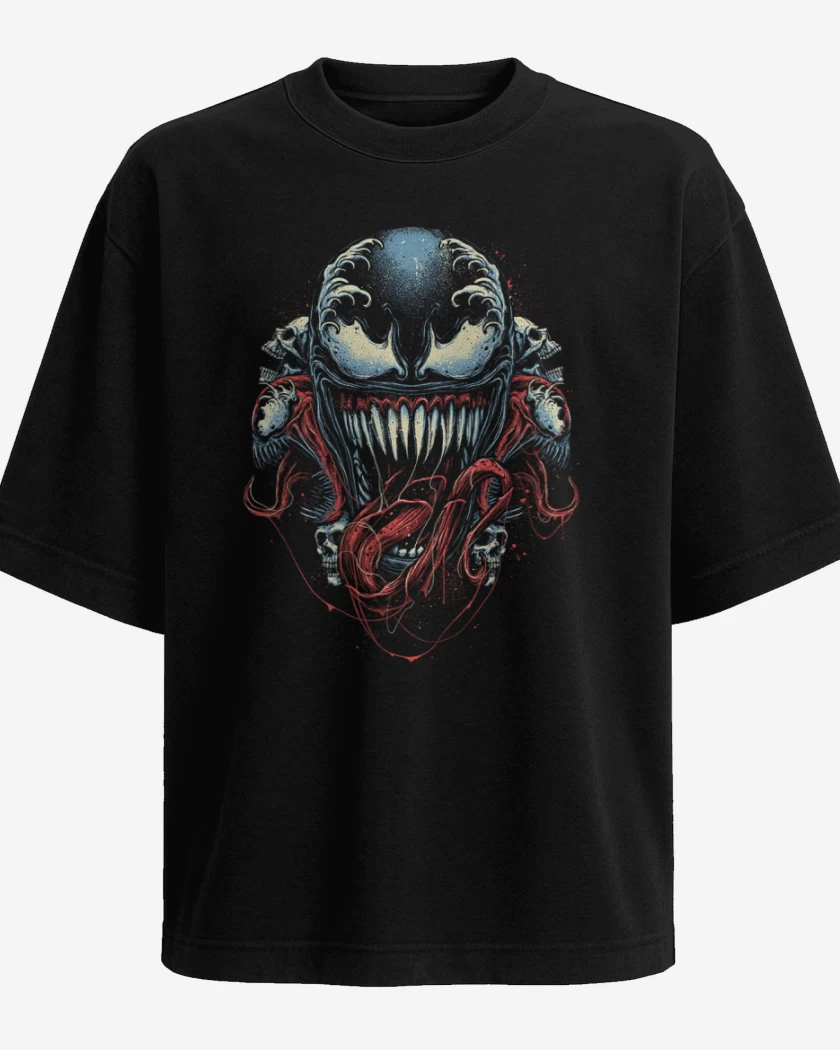 Polera Oversize Negro de Venono