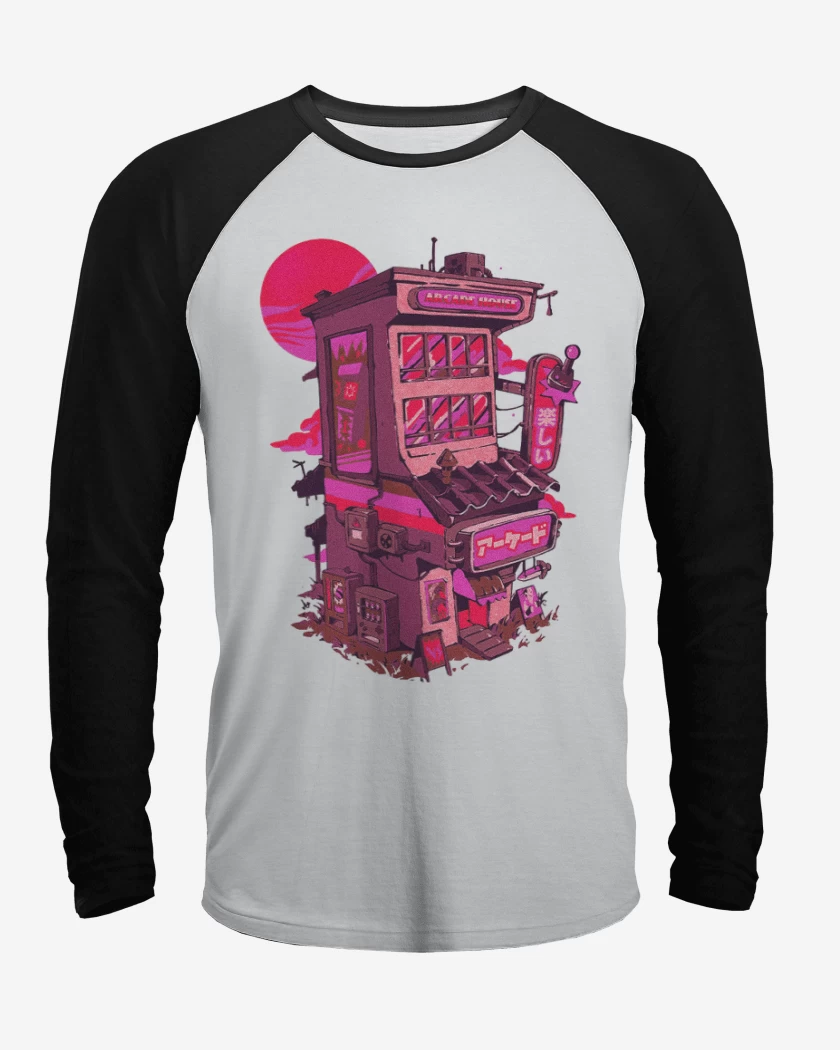 Polera Raglan Blanco / Negro de Casa Arcade