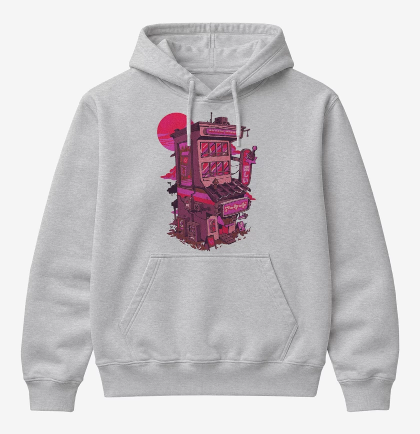 Poleron Canguro básico Gris Melange de Casa Arcade
