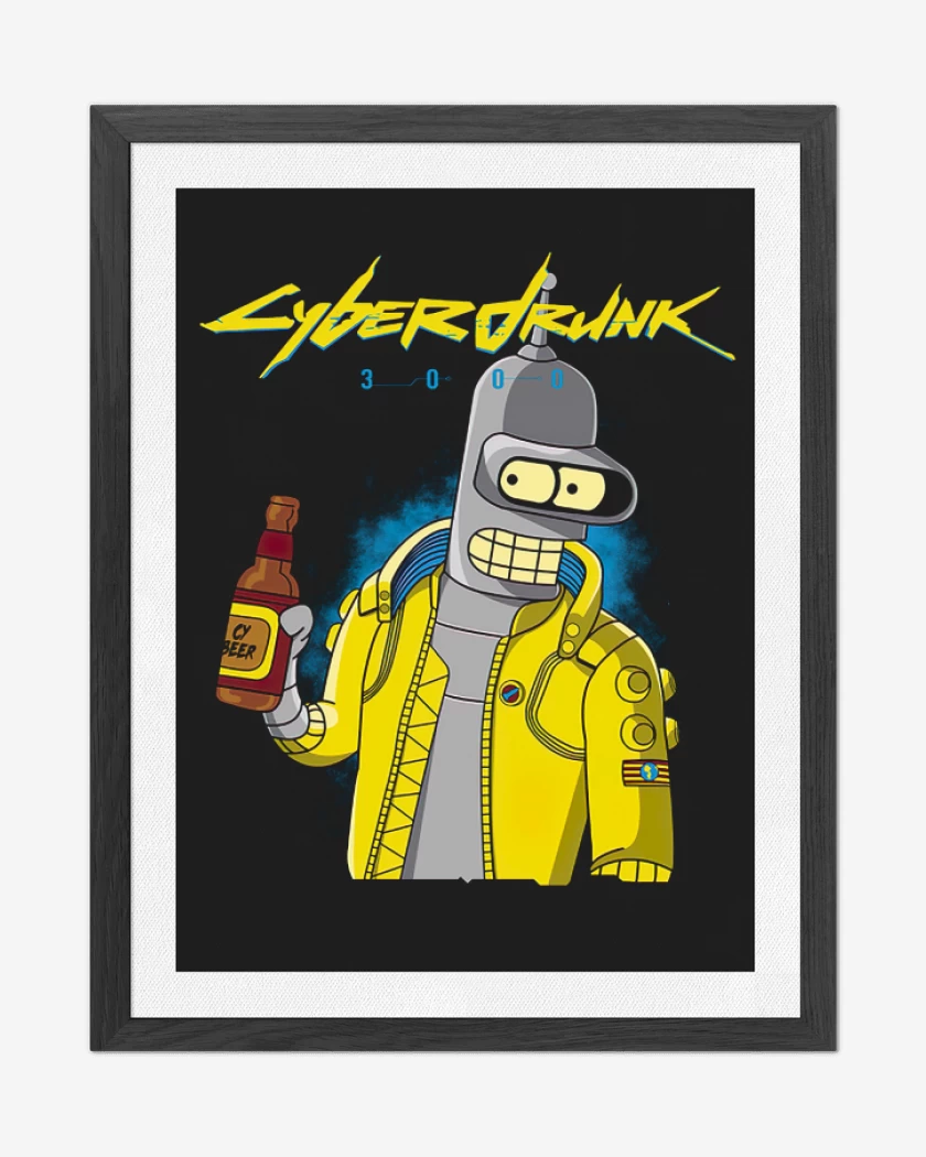 Cuadro decorativo Negro de Cyberdrunk 3000