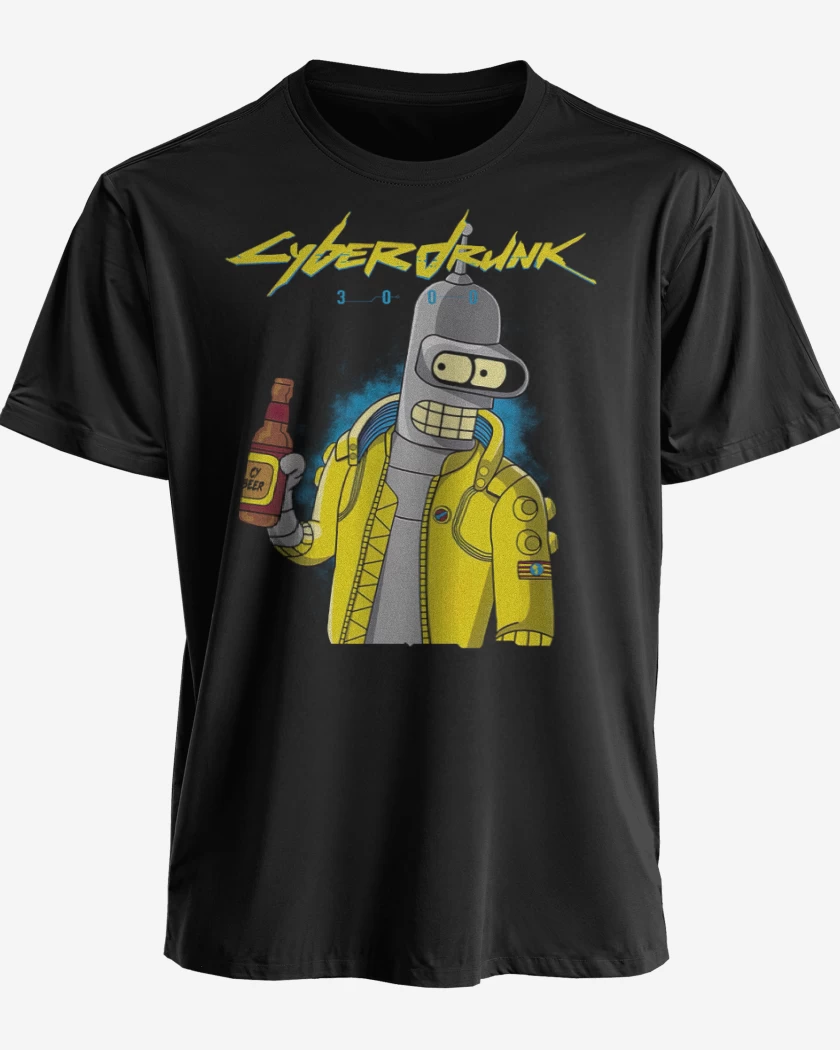 Polera premium Negro de Cyberdrunk 3000