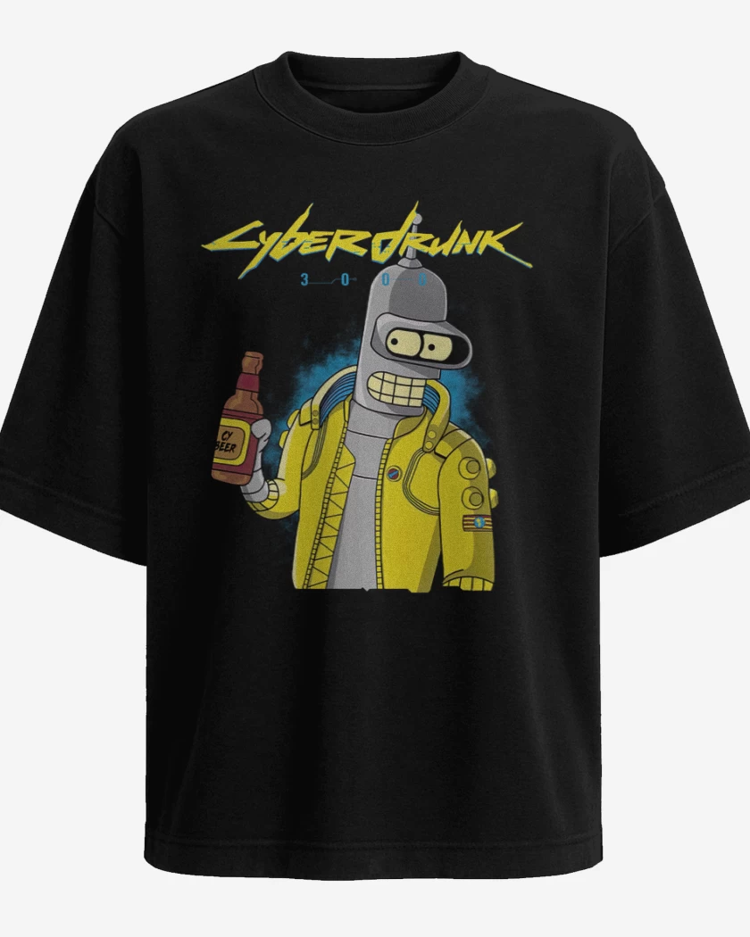 Polera Oversize Cyberdrunk 3000