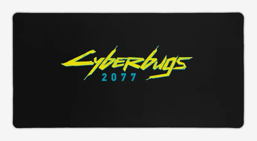 Mouse pad Gamer Negro de Cyberbugs 