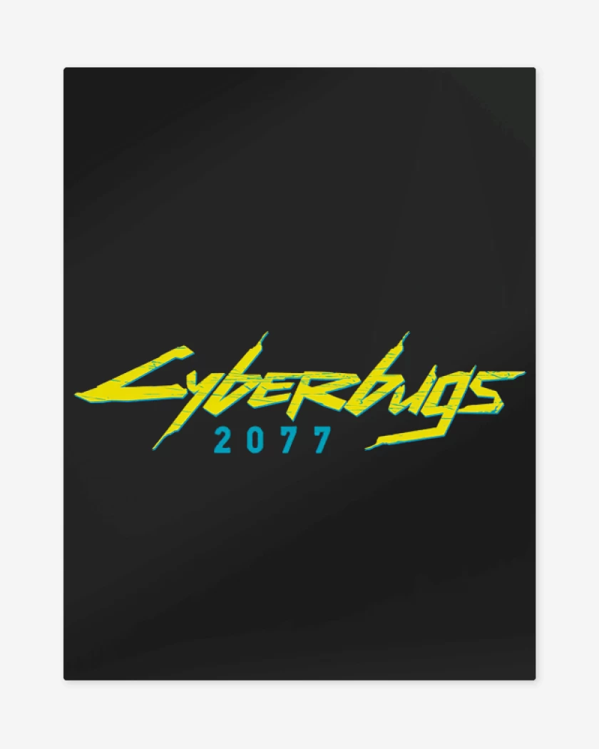 Print metalico Negro de Cyberbugs 