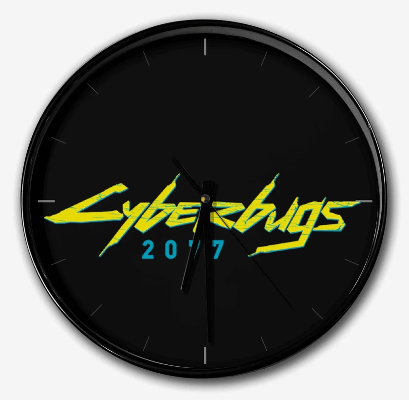 Reloj Negro de Cyberbugs 