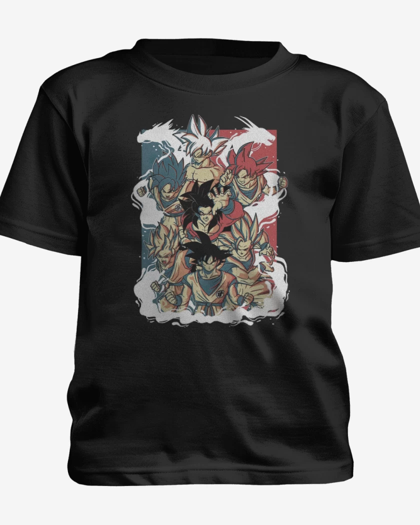 Polera de niño Todos los Gokus