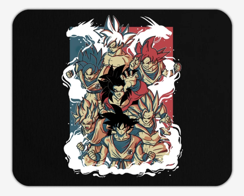 Mousepad Todos los Gokus