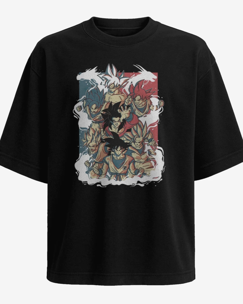 Polera Oversize Todos los Gokus