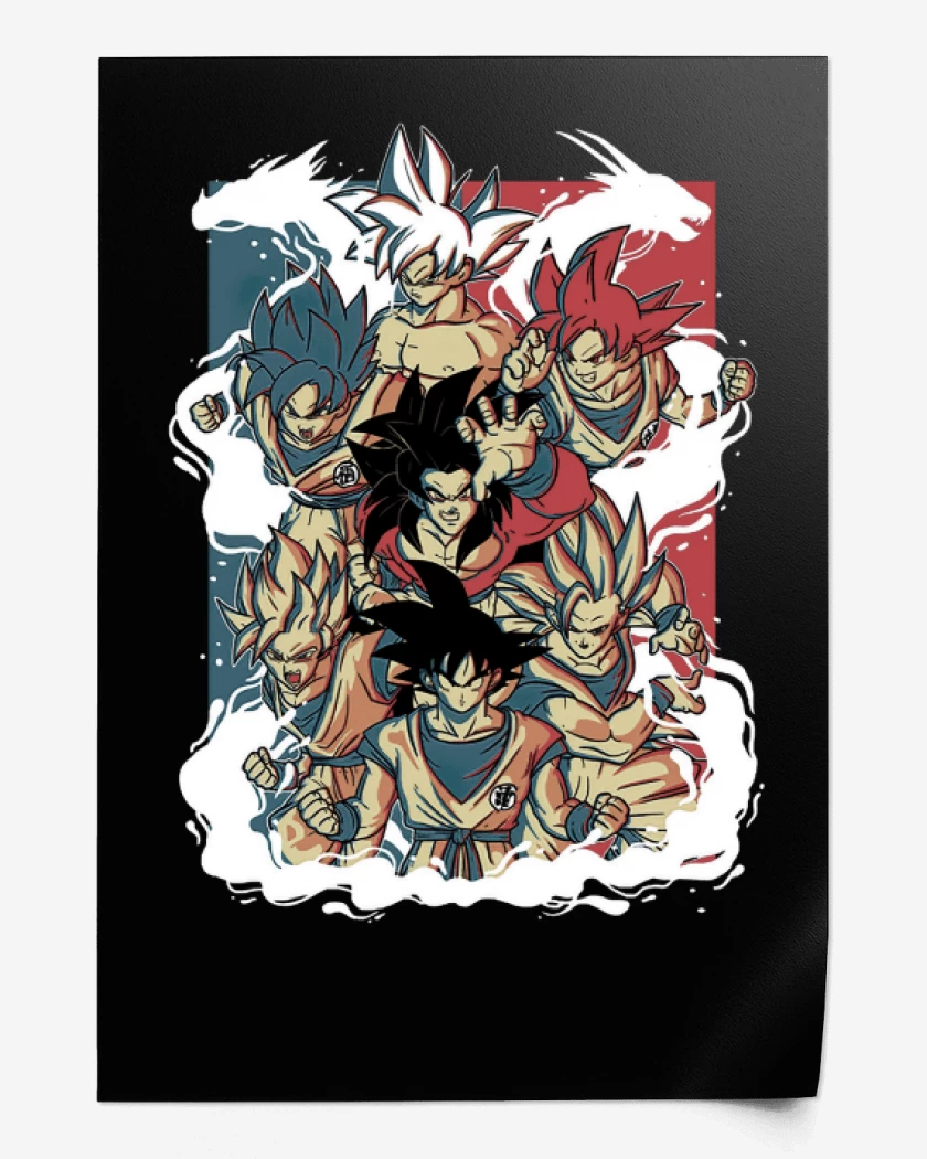 Print Todos los Gokus