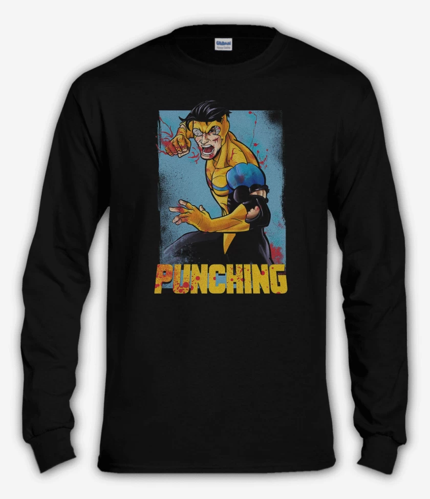 Polera manga larga Negro de Invensible