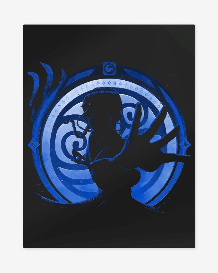 Print metalico Negro de Maestro agua