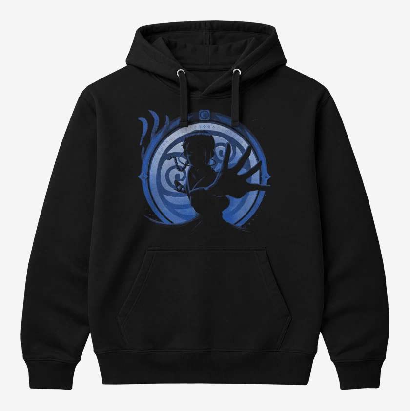 Polerón Canguro Negro de Maestro agua