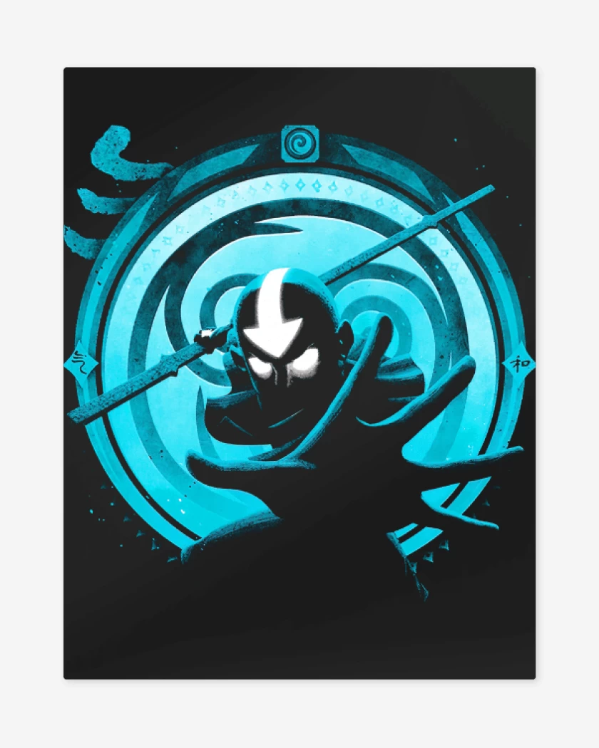 Print metalico Negro de Maestro aire
