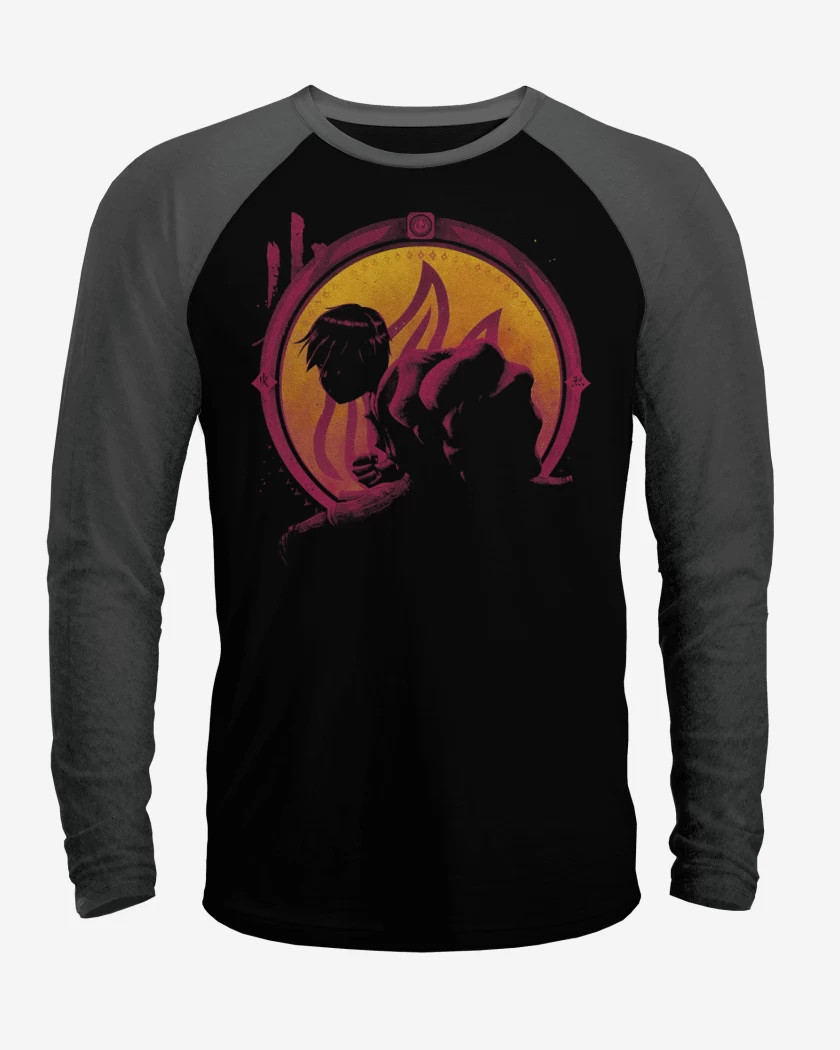 Polera Raglan Maestro fuego