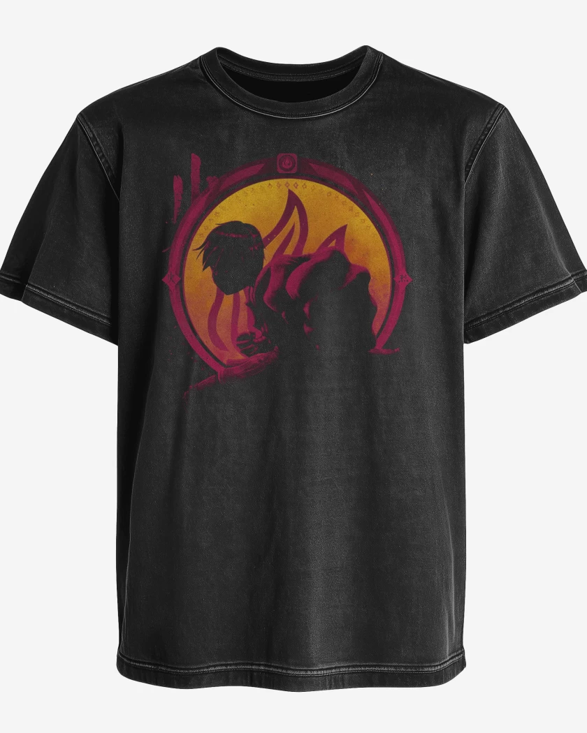 Polera desgastada Maestro fuego