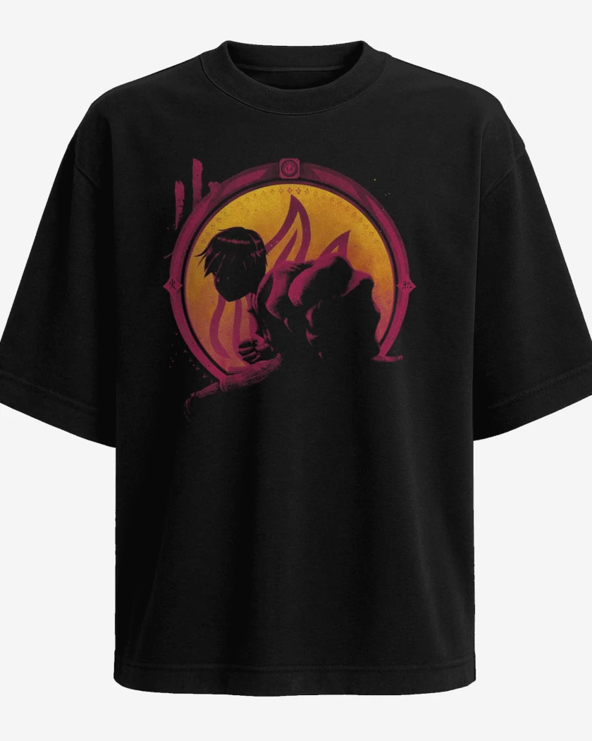 Polera Oversize Maestro fuego
