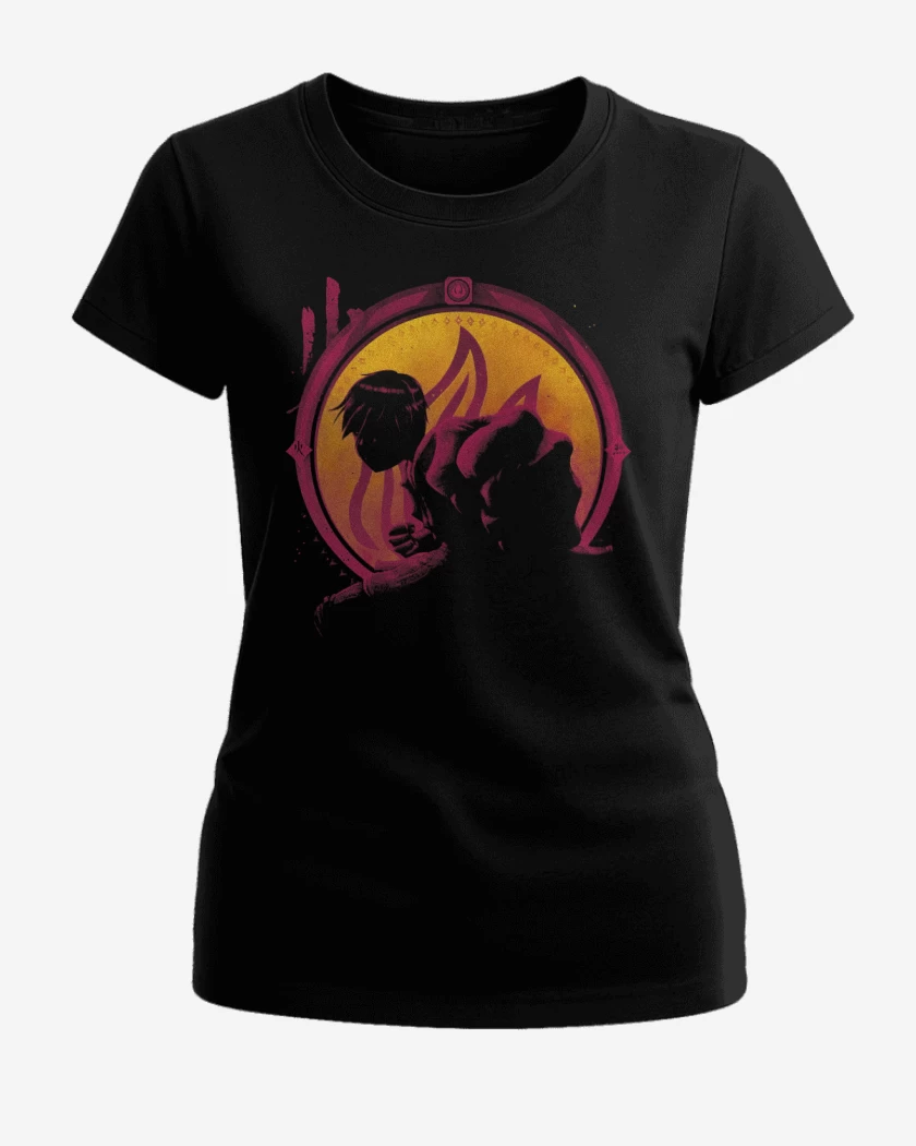 Polera de Mujer Negro de Maestro fuego
