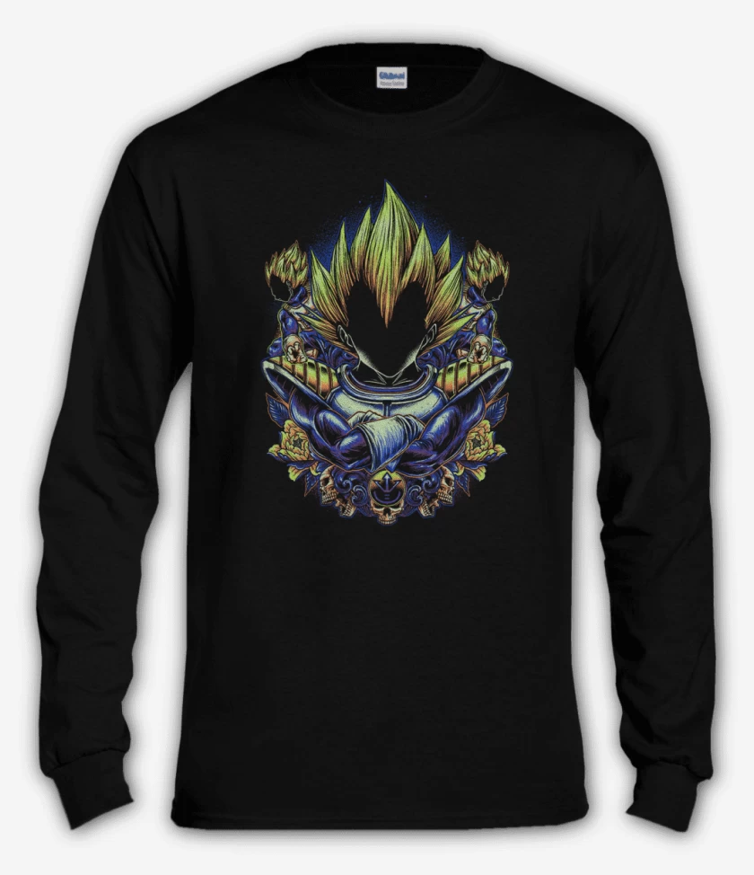 Polera manga larga Negro de New Vegeta