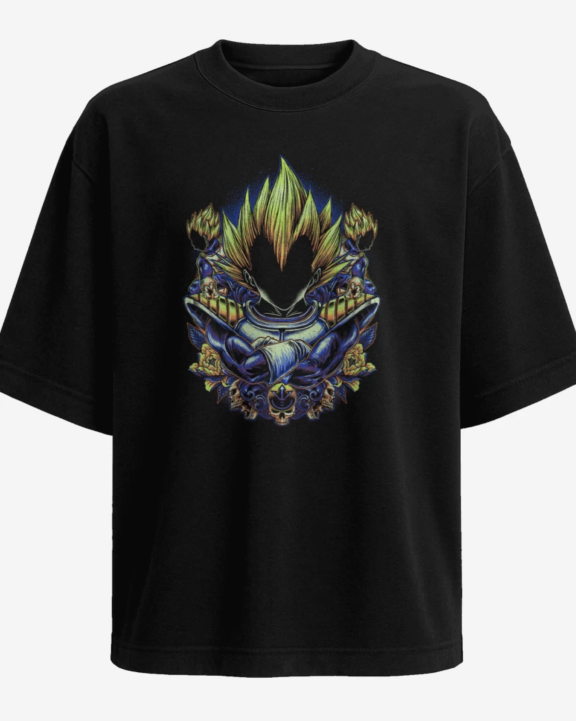 Polera Oversize Negro de New Vegeta