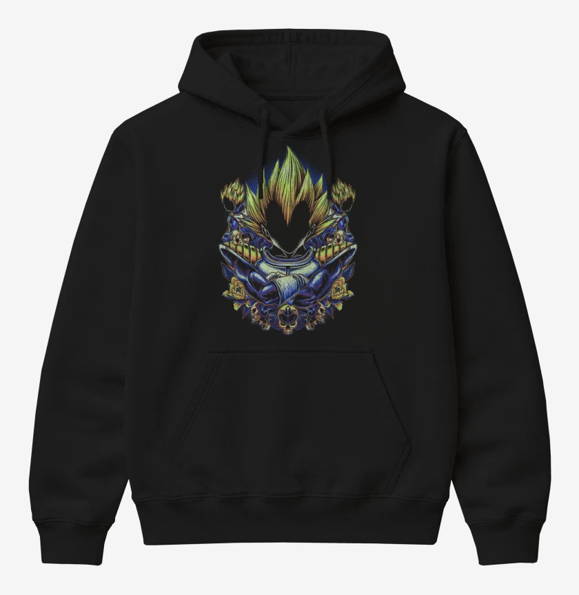 Poleron Canguro básico Negro de New Vegeta