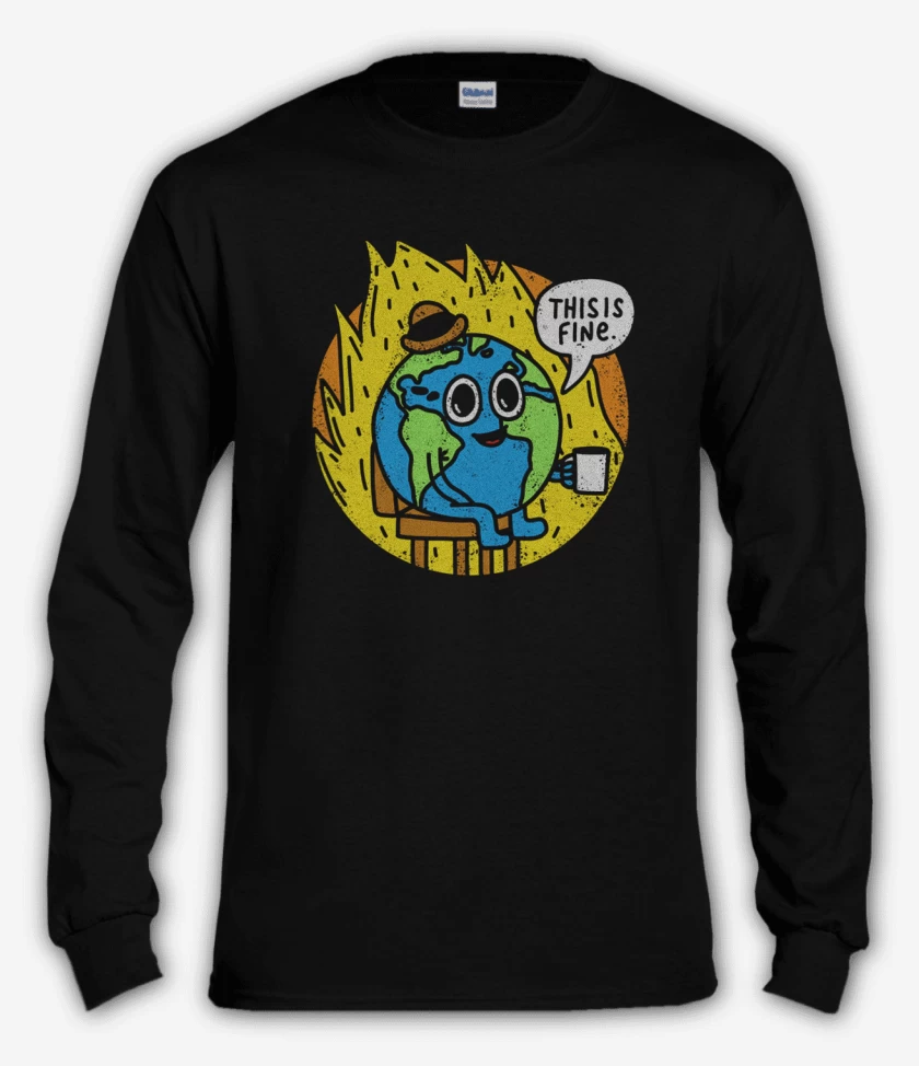 Polera manga larga Negro de Tierra Fine