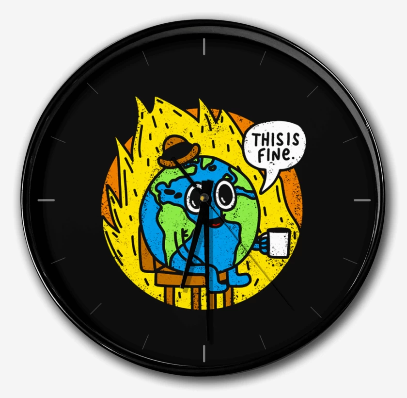 Reloj Negro de Tierra Fine