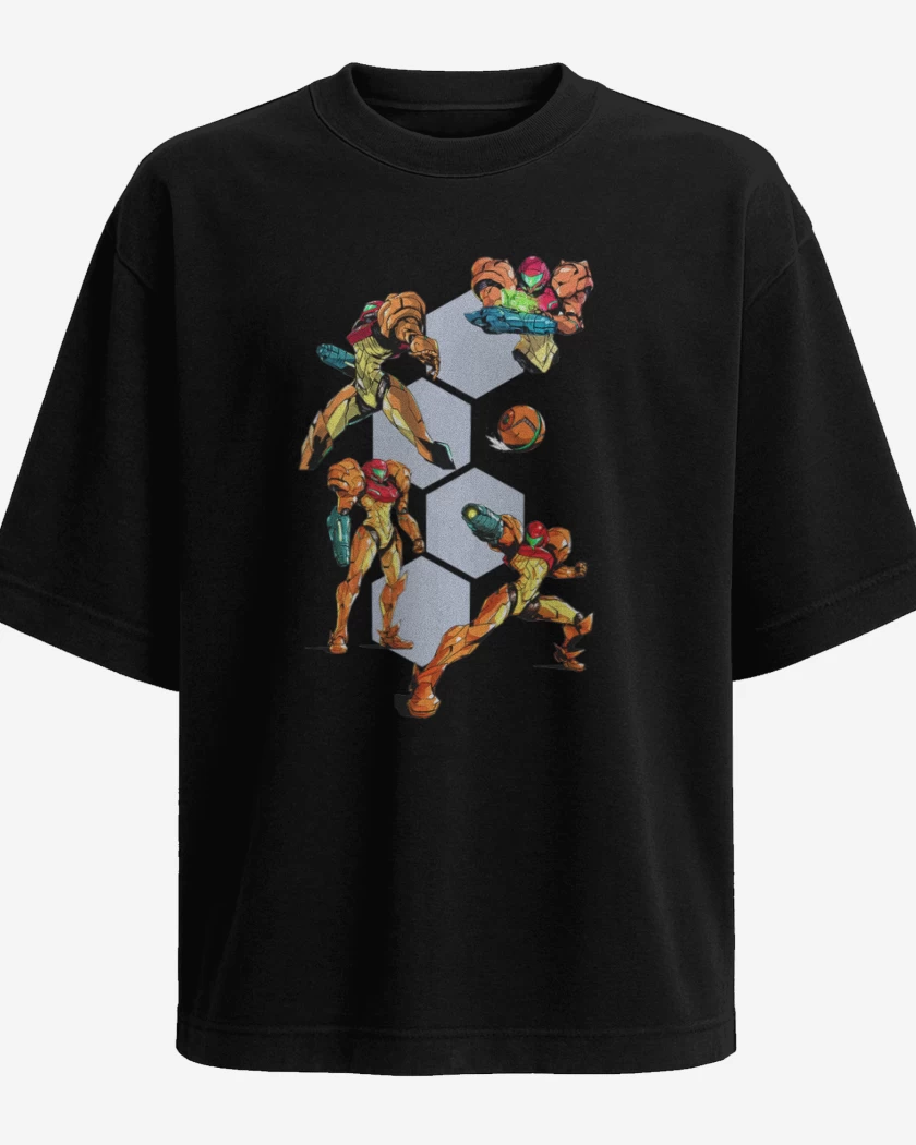 Polera Oversize Negro de Samu