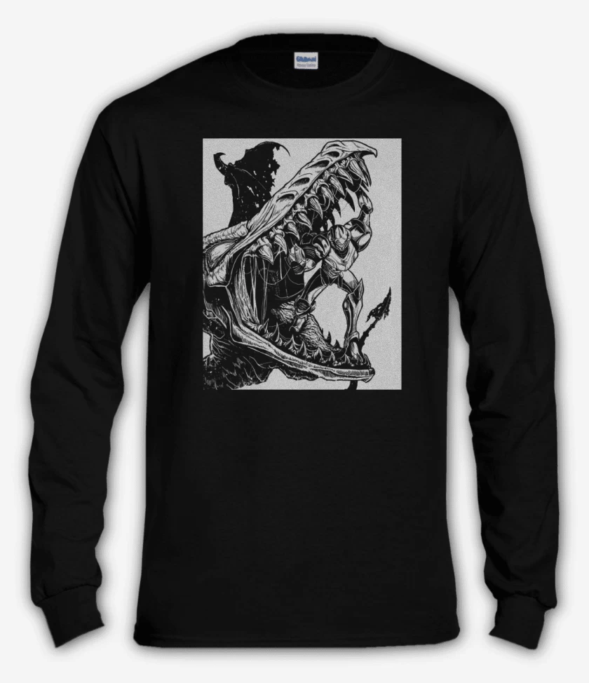 Polera manga larga Negro de metro