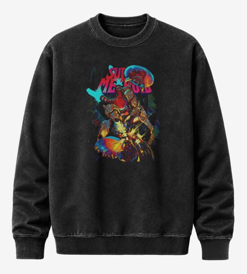 Poleron Polo Acid Wash Negro de metroi 4