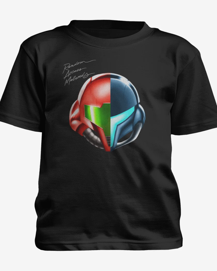 Polera de niño Negro de random access metroid