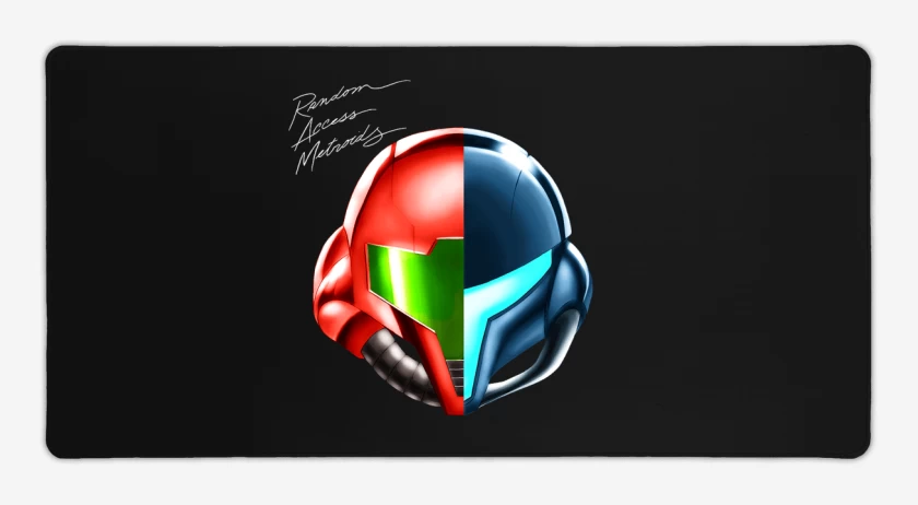 Mouse pad Gamer Negro de random access metroid
