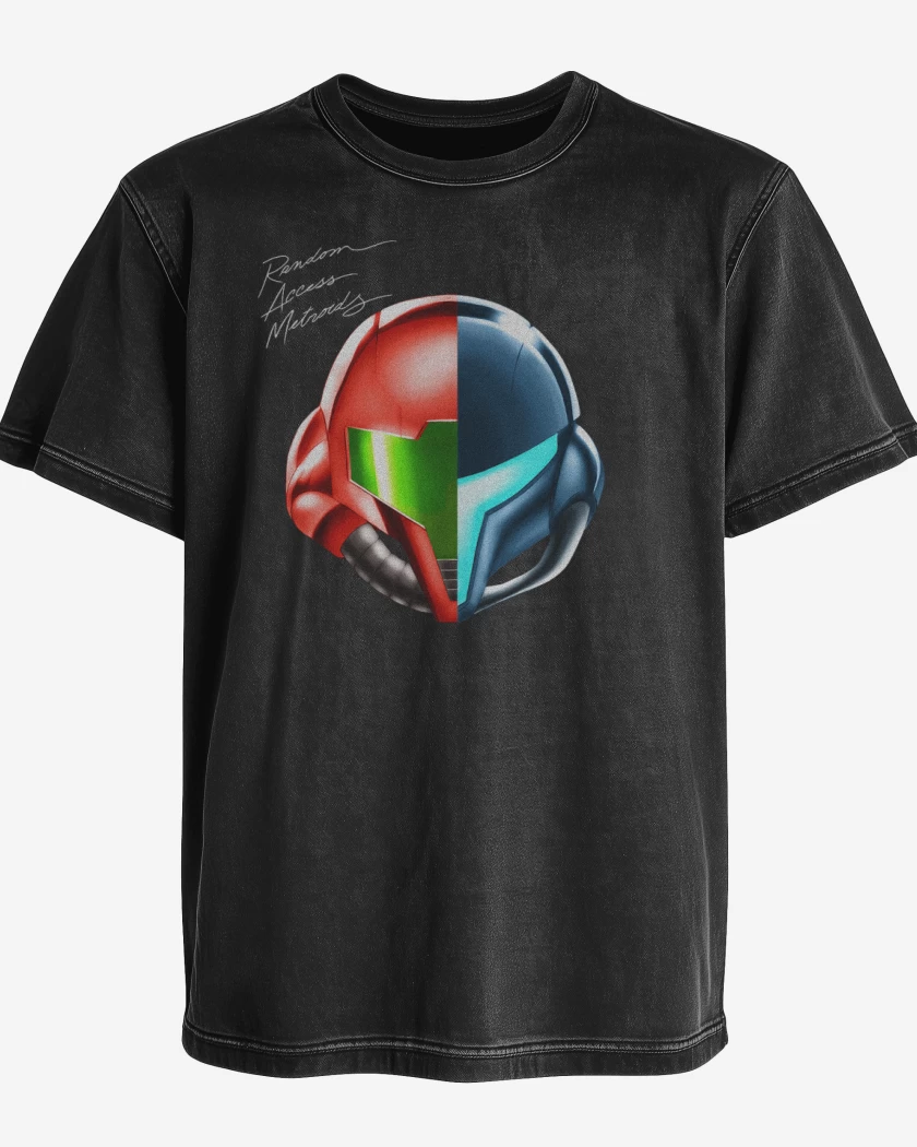 Polera desgastada random access metroid