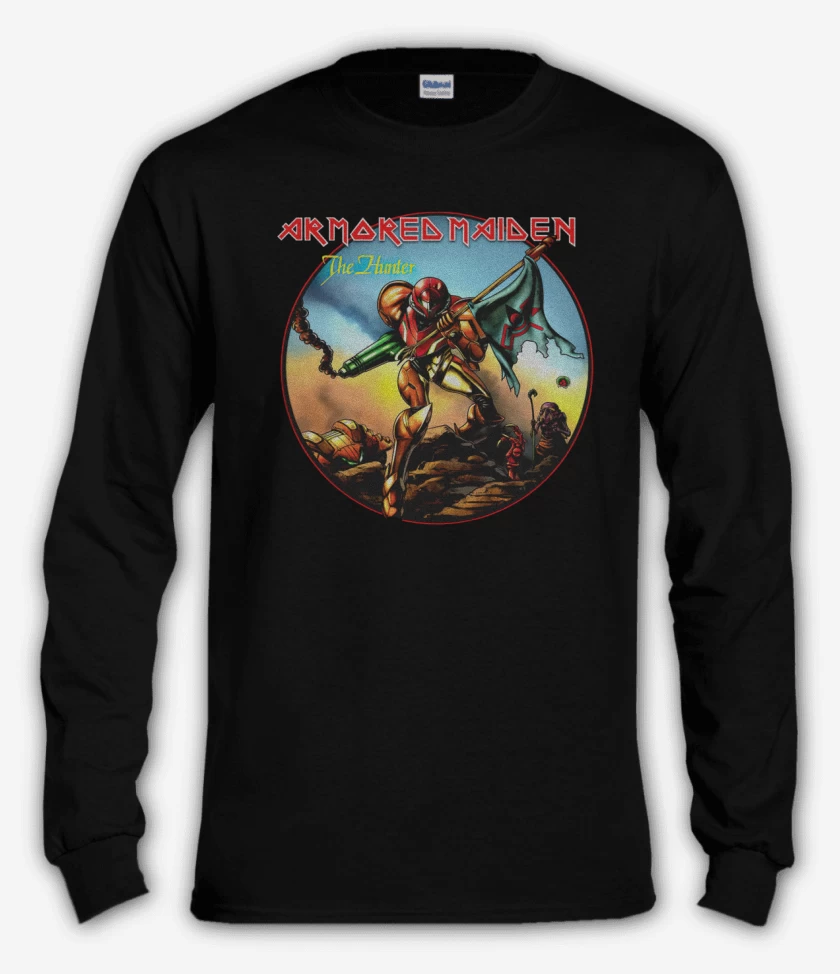Polera manga larga Negro de armored maiden