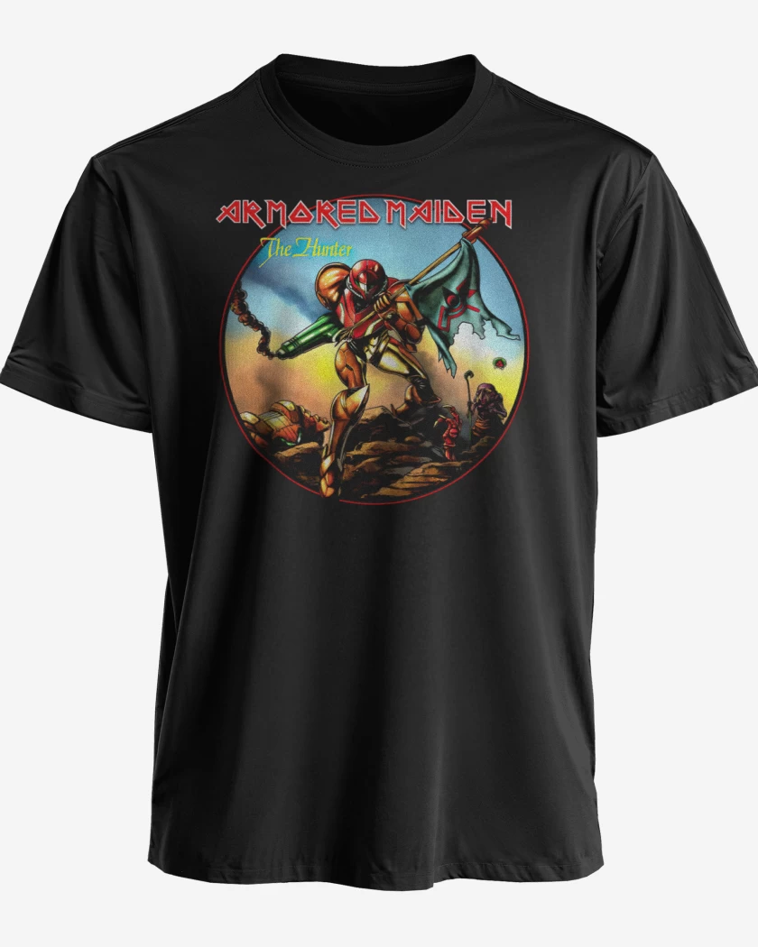 Polera premium Negro de armored maiden