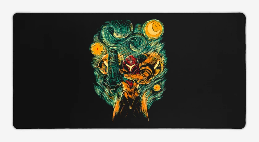 Mouse pad Gamer Negro de metroid 5