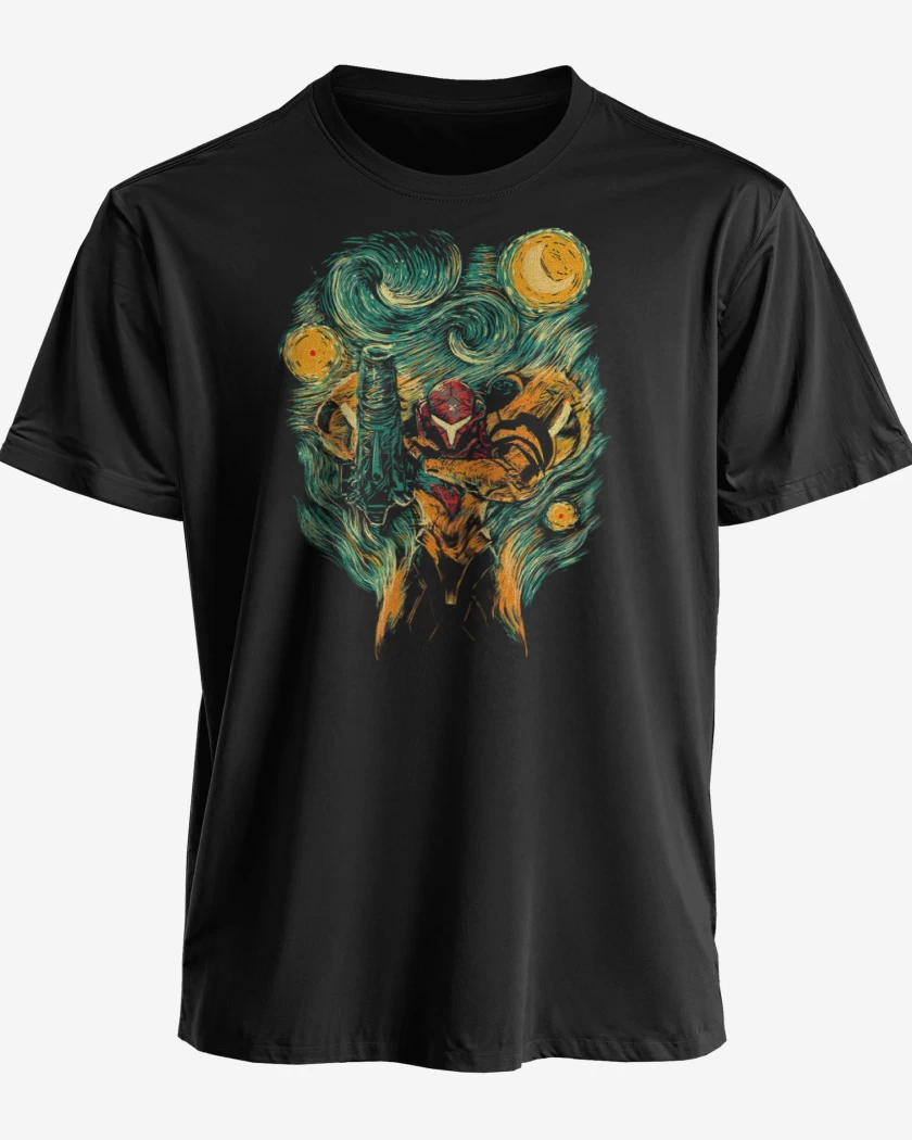 Polera premium Negro de metroid 5