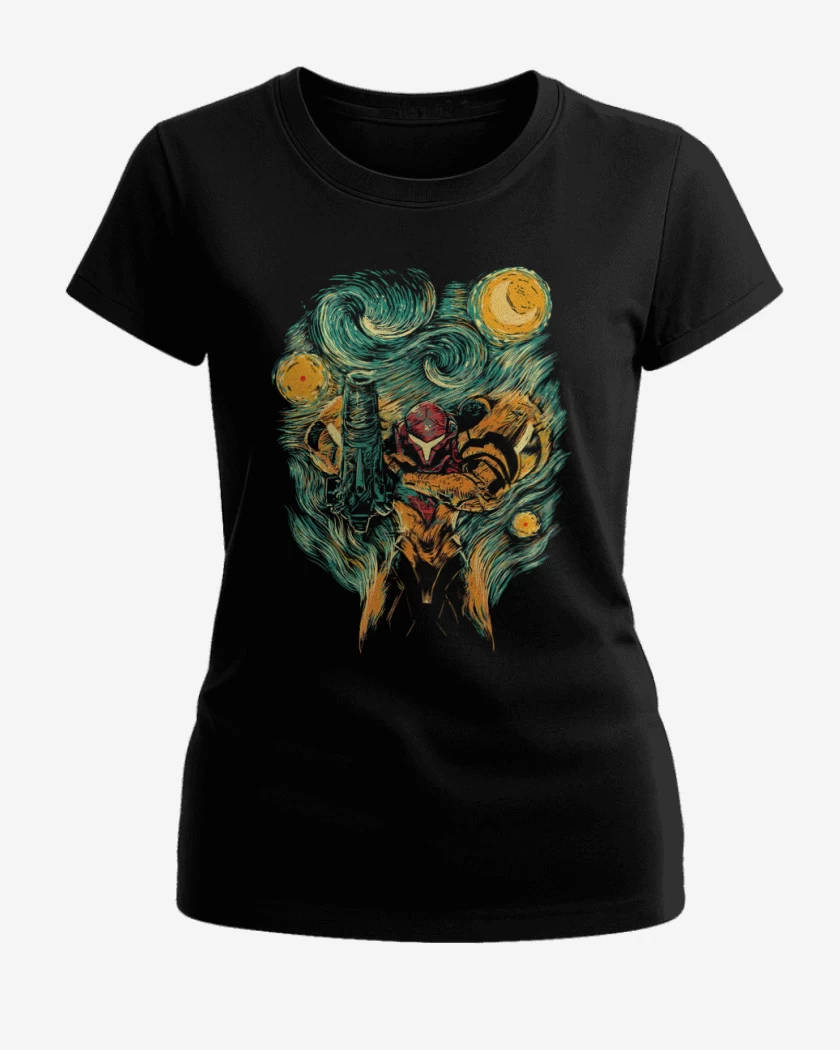 Polera de Mujer Negro de metroid 5