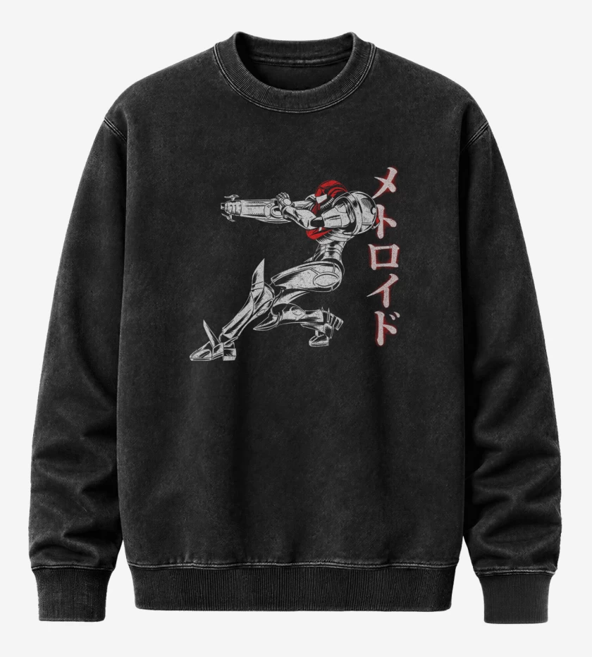 Poleron Polo Acid Wash Negro de Metroi 7