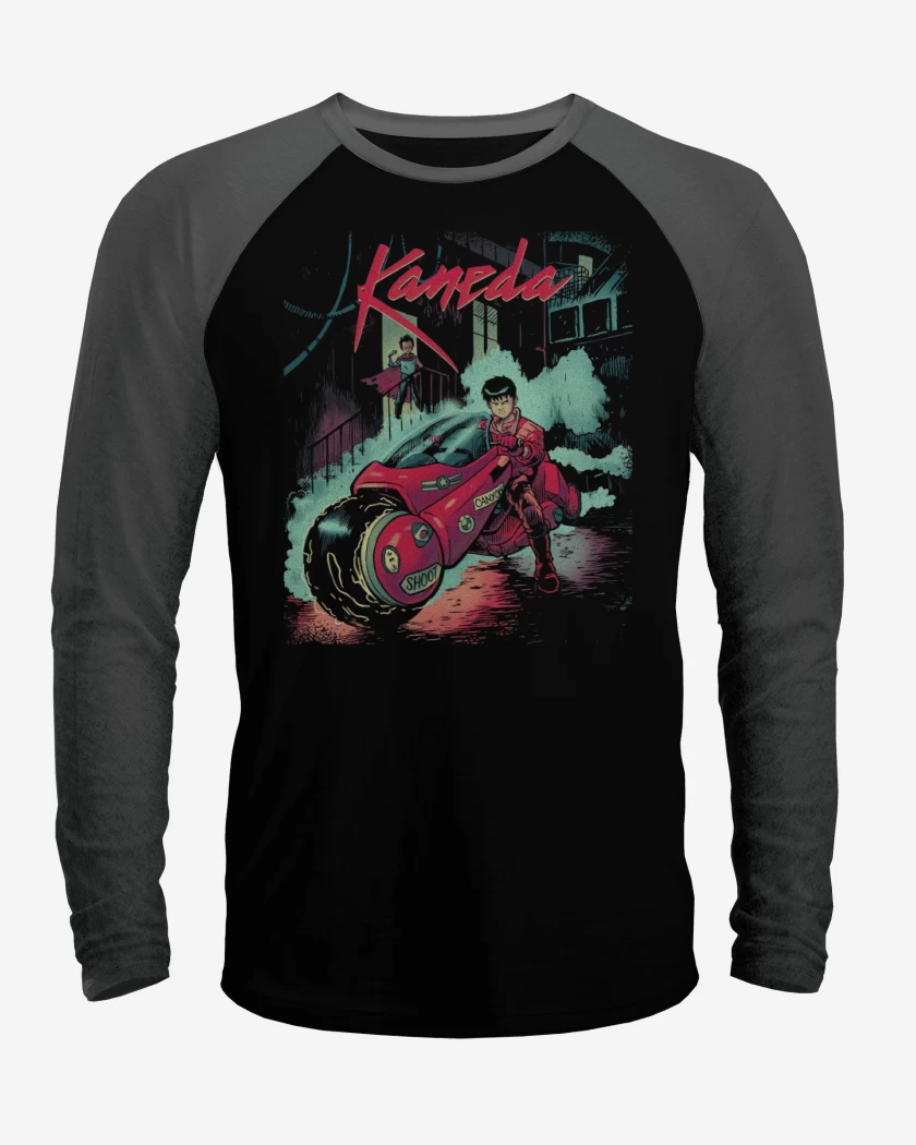 Polera Raglan Negro / Negro Heather de Neotokio