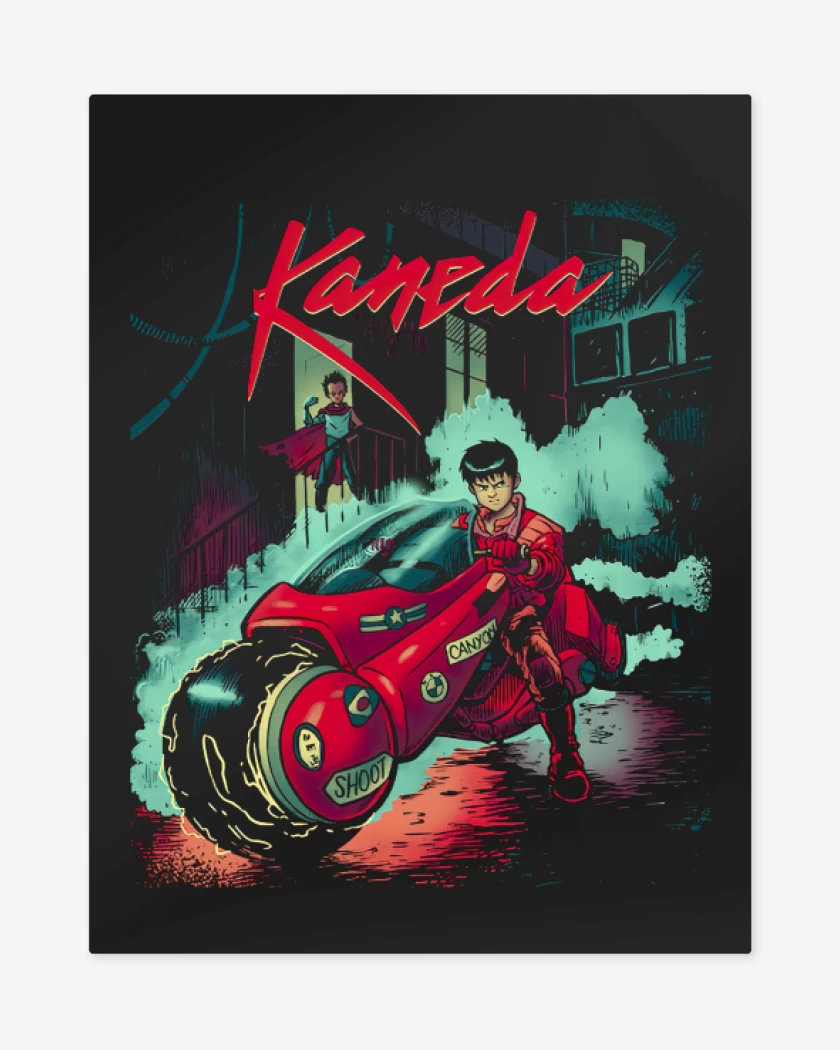 Print metalico Negro de Neotokio