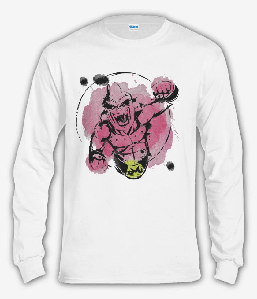 Polera manga larga Blanco de Buu Maligno