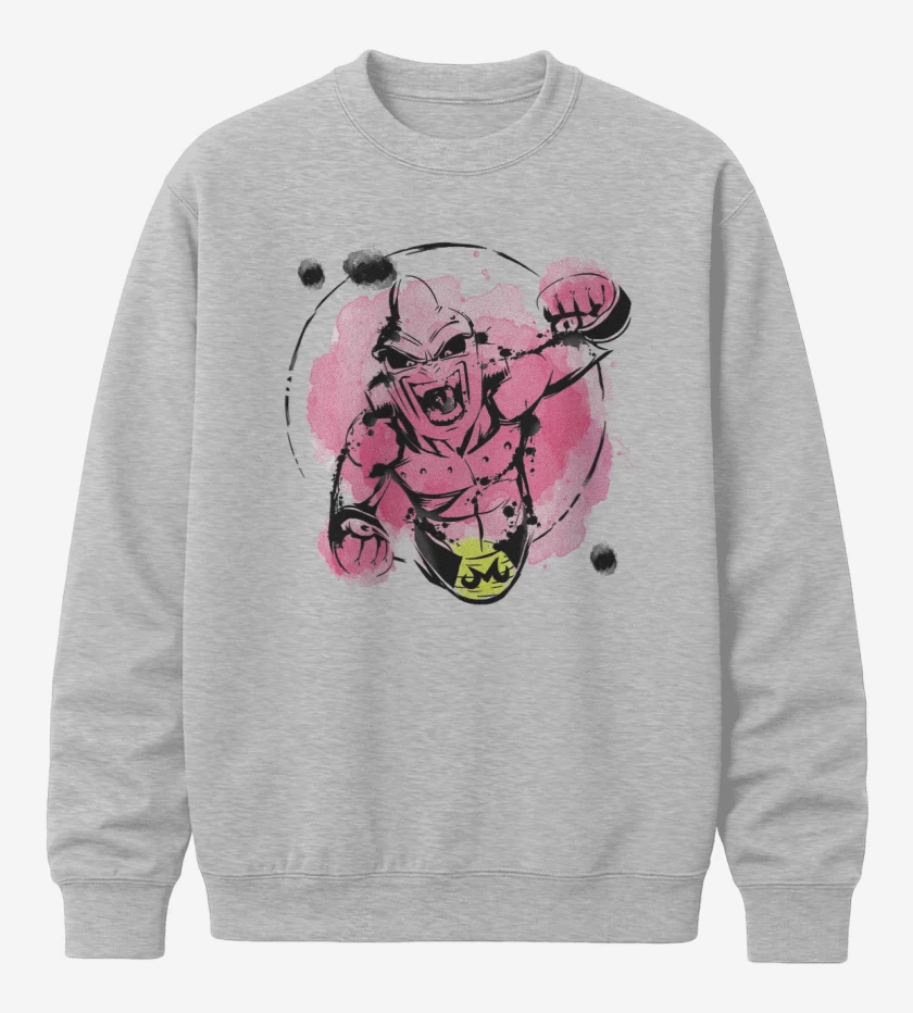 Poleron polo Gris Melange de Buu Maligno